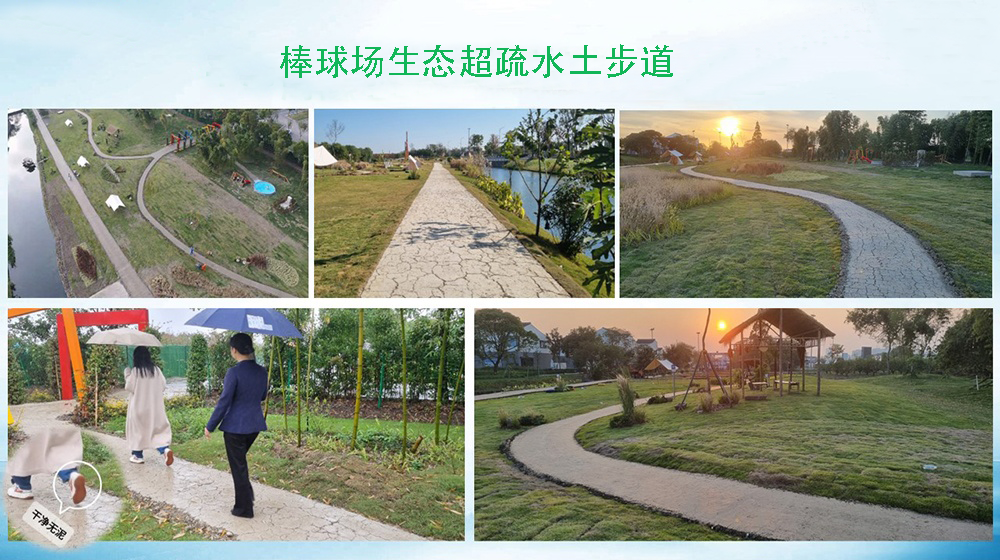 棒球场生态超疏水土步道