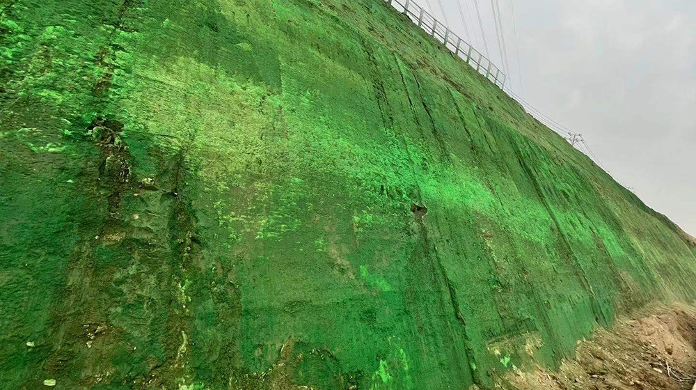 建筑边坡生态超疏水土抗冲保护